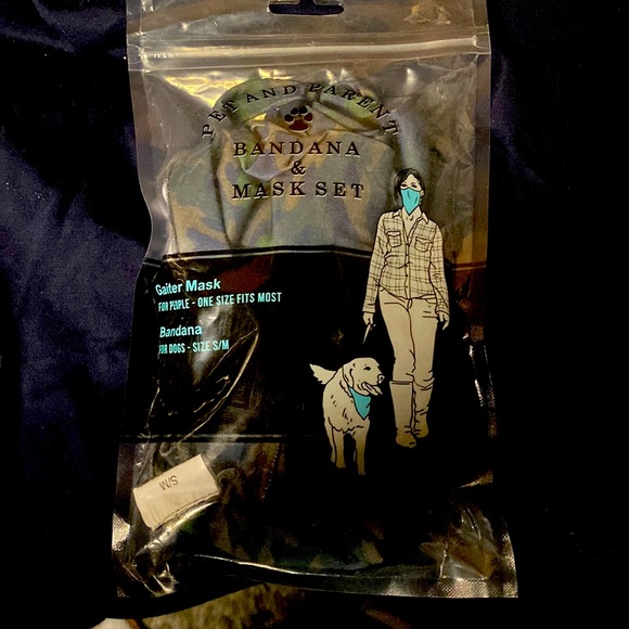 Pet & Parent Bandana & Mask Set L NEW - Picture 2 of 3